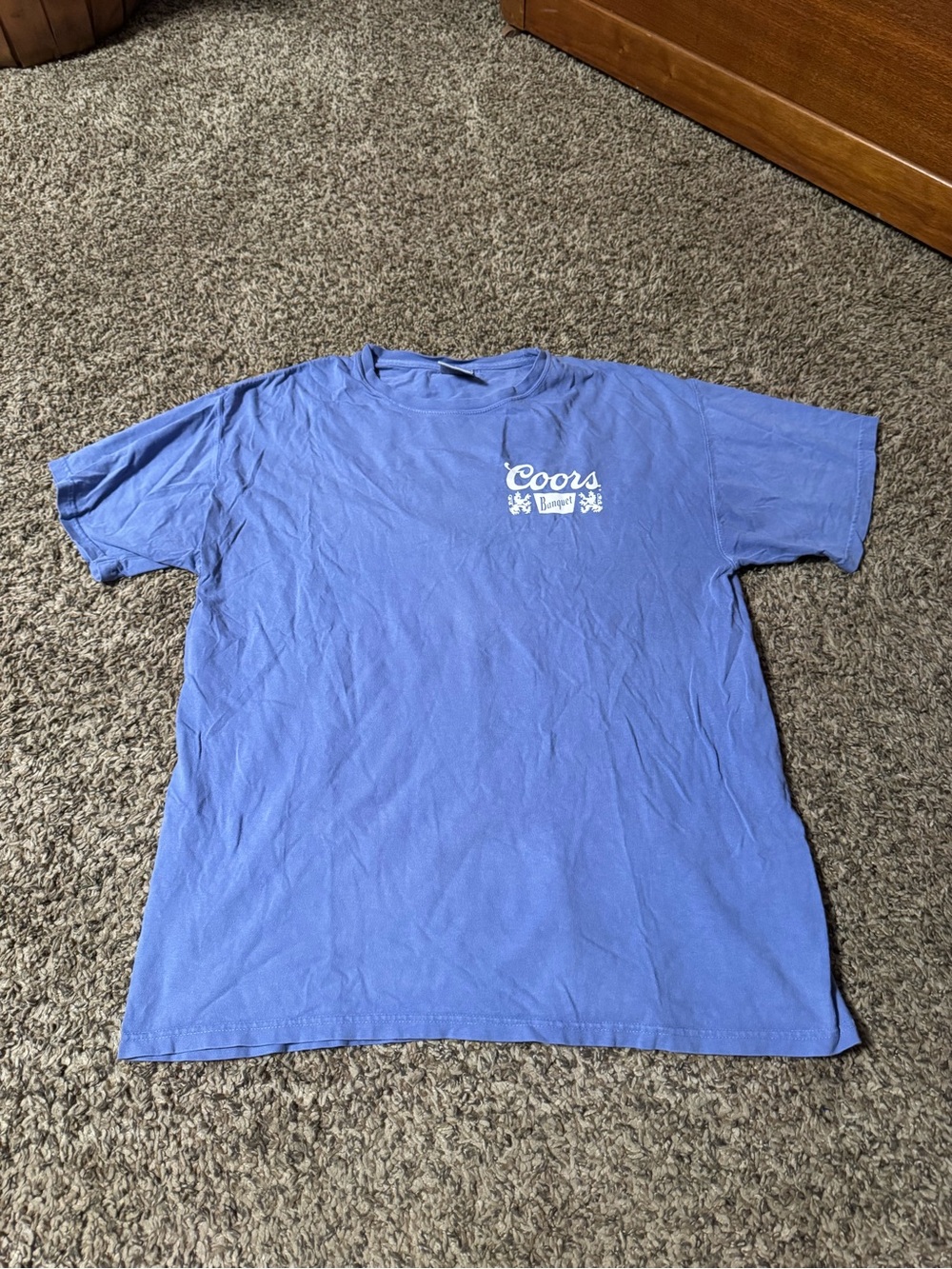 Coors Banquet Logo Short-Sleeve Men's T-Shirt in Blue